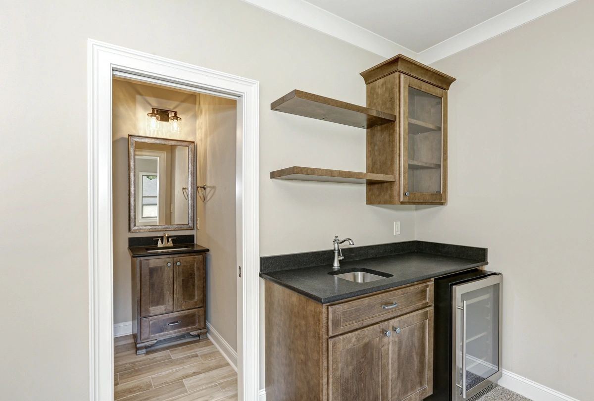 Bonus room wet bar at 63 McMullen